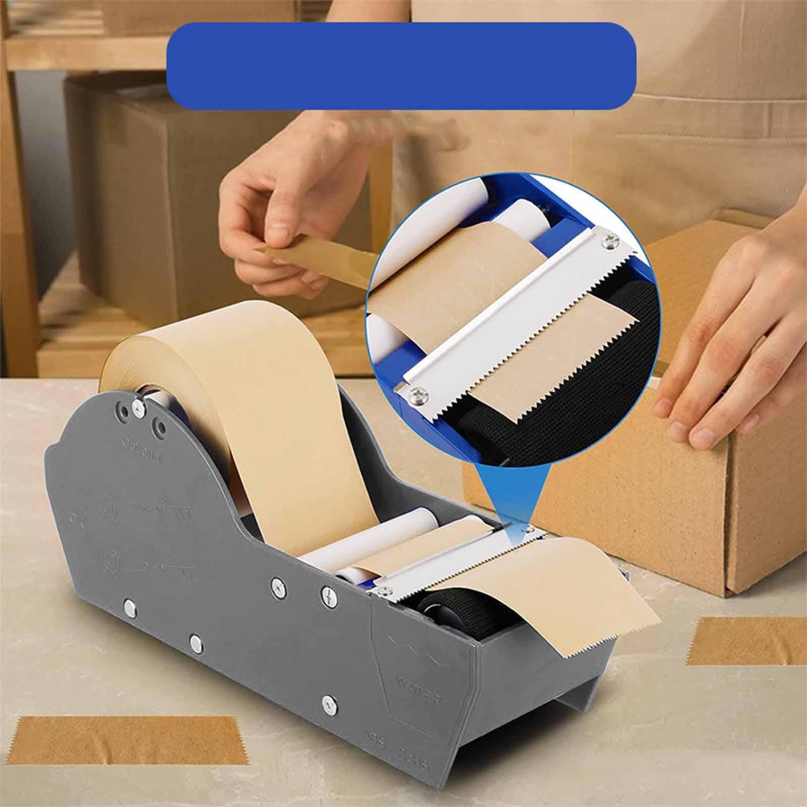 Dispenser Manuale Professionale di Nastro Adesivo per Imballaggio con Macchina Da Taglio, Impugnatura Ergonomica E Design Compatto, Materiale PP E Met, grigio