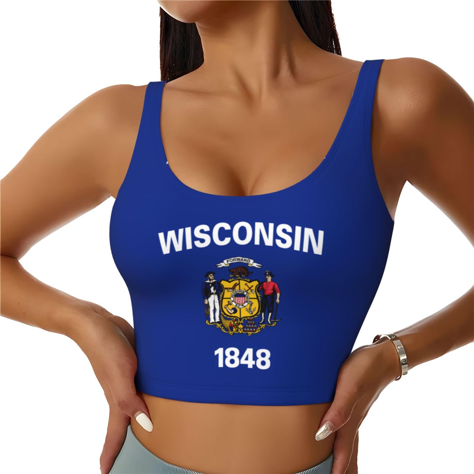 Chaleco de yoga Wisconsin para mujer con diseño transpirable y sin mangas 8