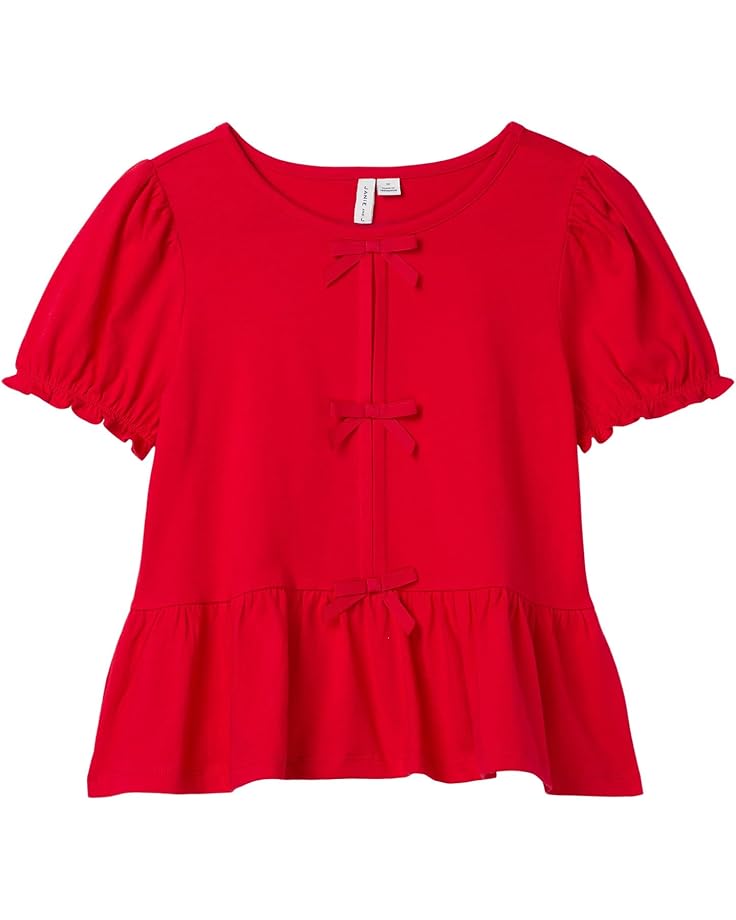 Janie and Jack Three Bow Peplum Top (Toddler/Little Kid/Big Kid) - Main View