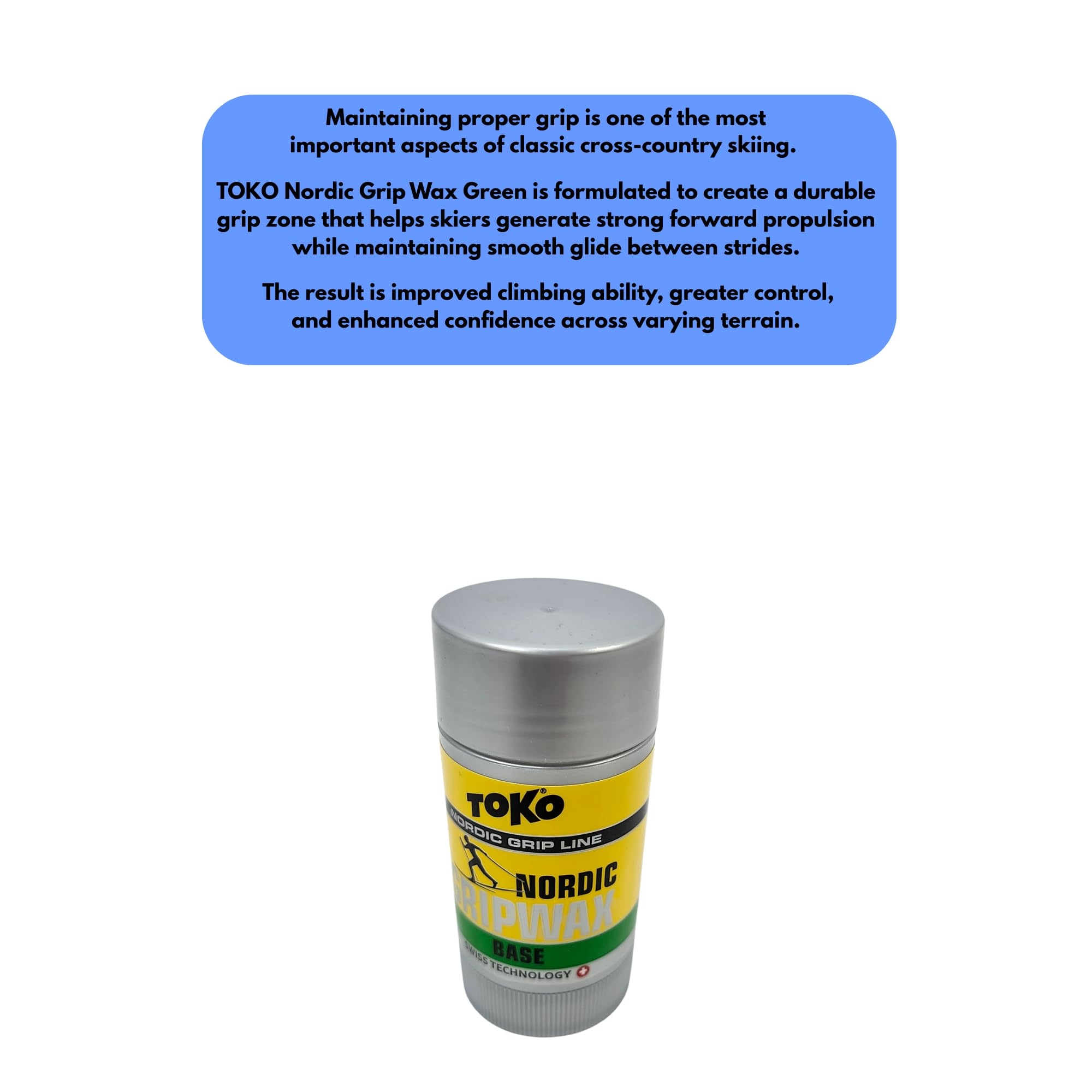 Amazon.com : TOKO Nordic Grip Wax Green 27g – Cold Weather Kick