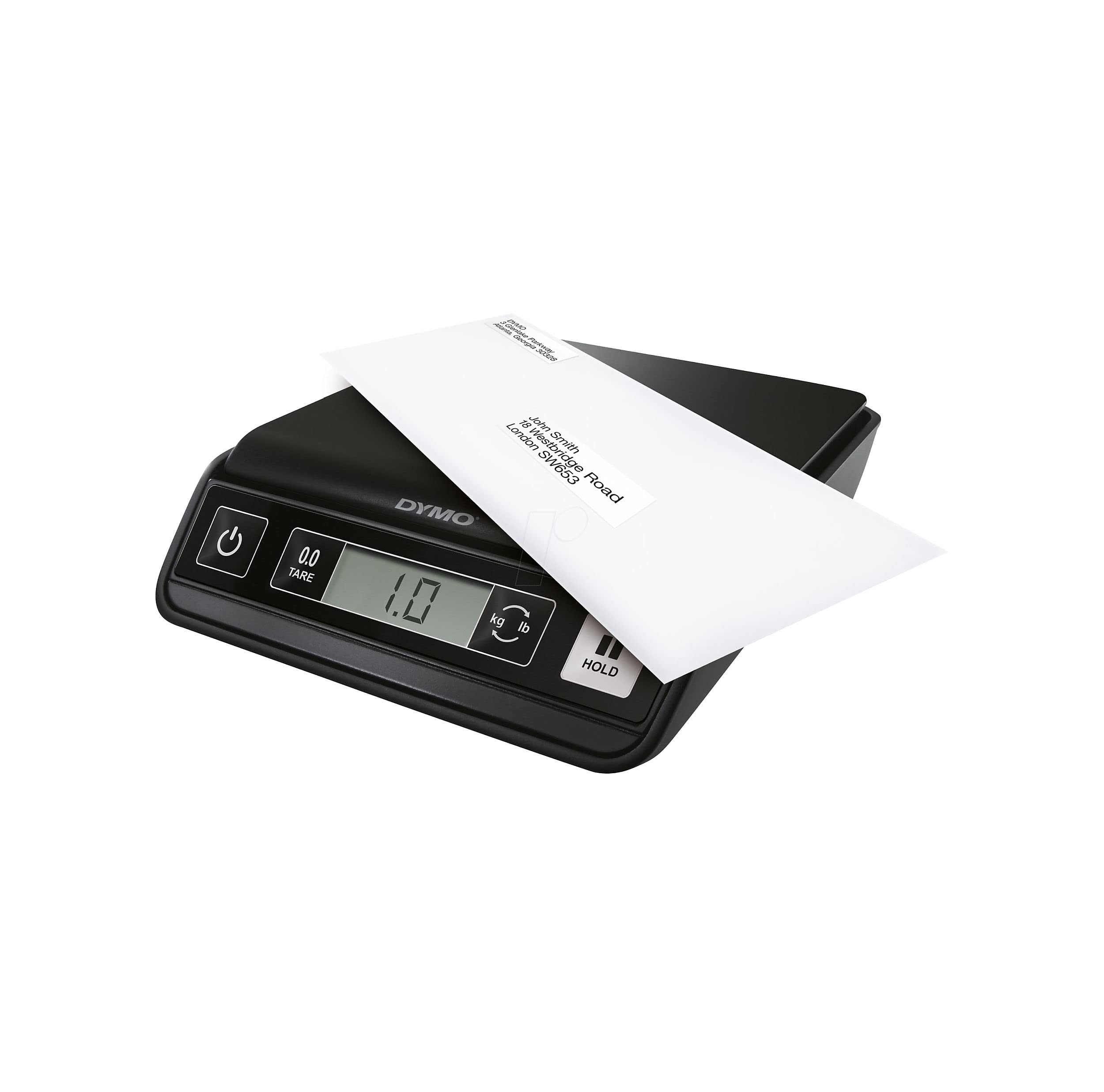 DYMO M1 Paketwaage | bis zu 1 kg | USB Briefwaage mit LCD-Bildschirm | 20 cm x 20 cm