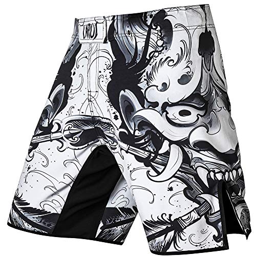 LAFROI Pantalones Cortos de Entrenamiento para Hombre, MMA