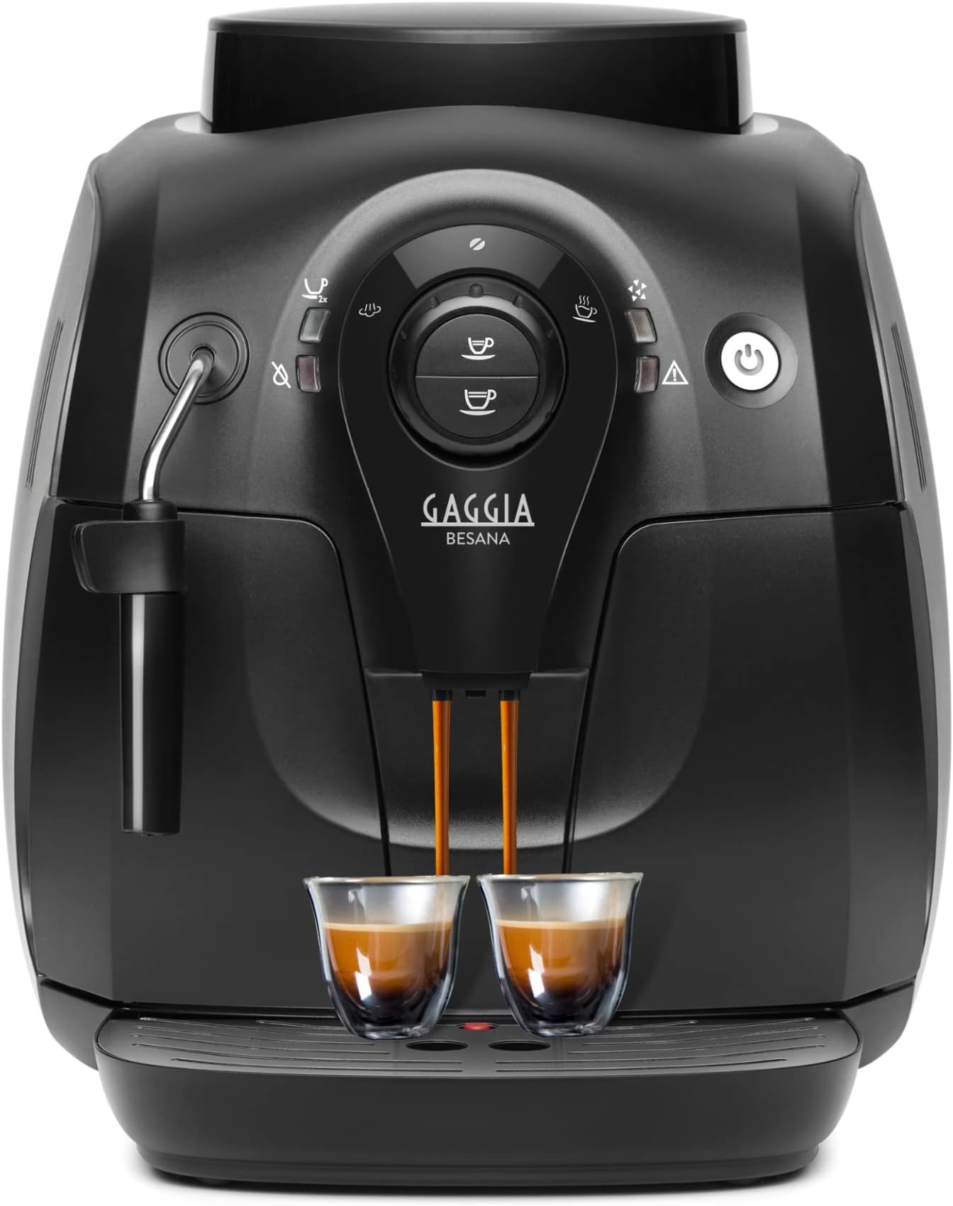 Besana | Automatic Espresso and Coffee Machine | Made In Italy | Bean to Cup, 5 Adjustable Grinder Settings | Hot Water, Espresso and Caffe Lungo Maker | Perfect for Home and Office