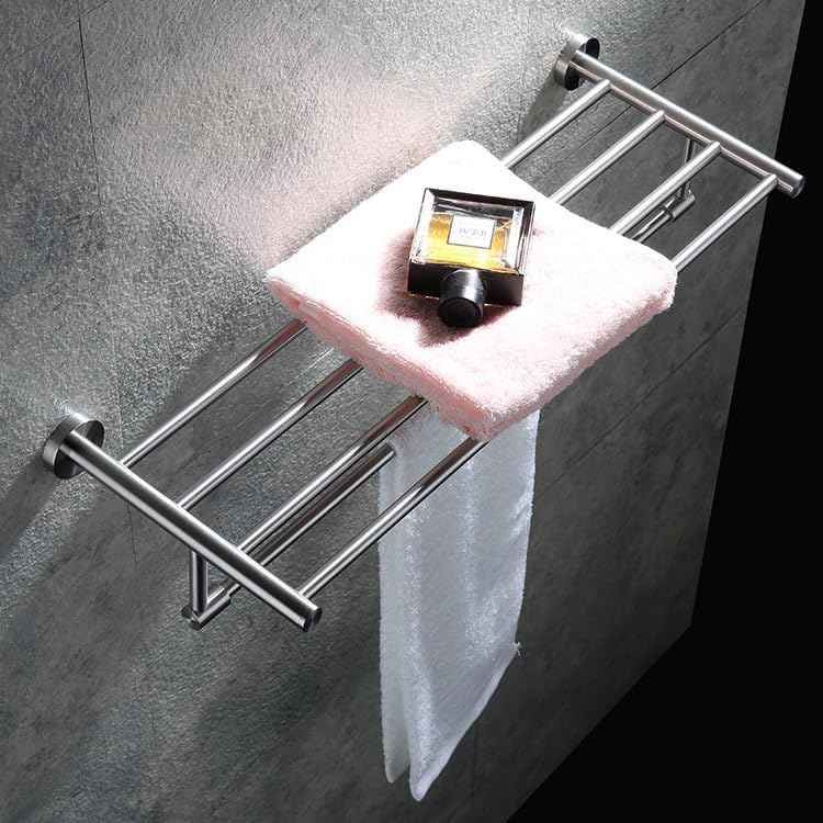Miniatura 4 de Brushed Towel Racks for Bathroom, Towel Rack Wall Mounted with Tower Bars, Stainless Steel Bathroom Shelf, Hand Towel Holder for Bathroom Wall,