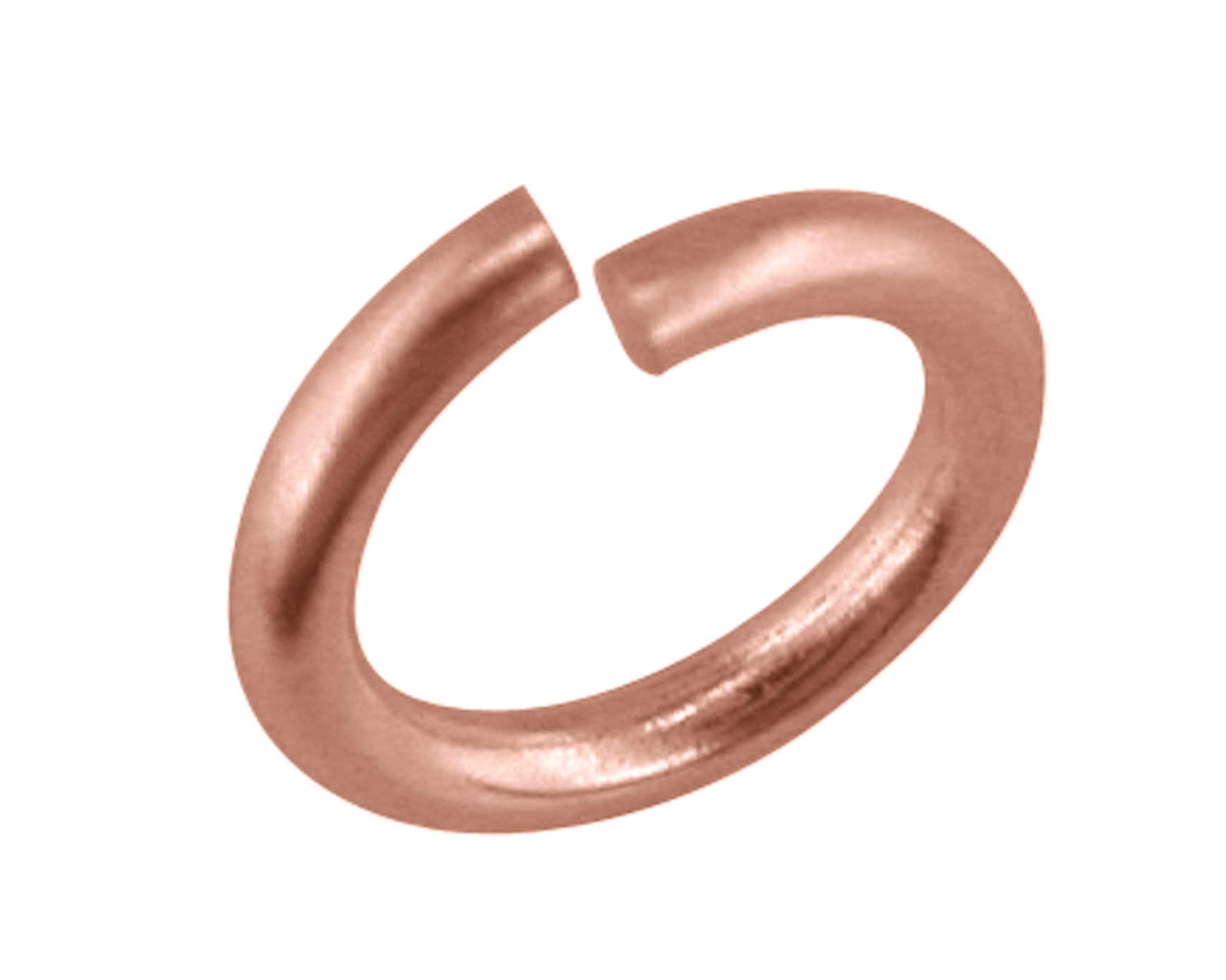 Anneaux ouverts or rose massif 9 carats 5mm apprêts bijoux fabrication UK