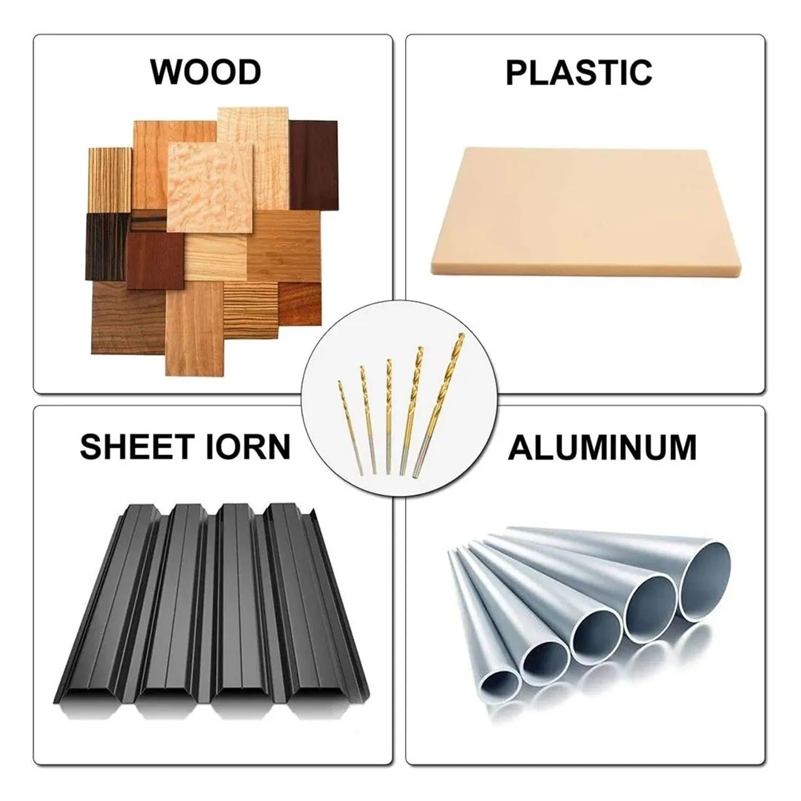 Set di punte elicoidali da 100 pezzi 1-3mm, micro punte in acciaio ad alta velocità per trapano elettrico a mano, lavorazione del legno fai da te e accessori per utensili domestici(1mm-3mm(200pcs))