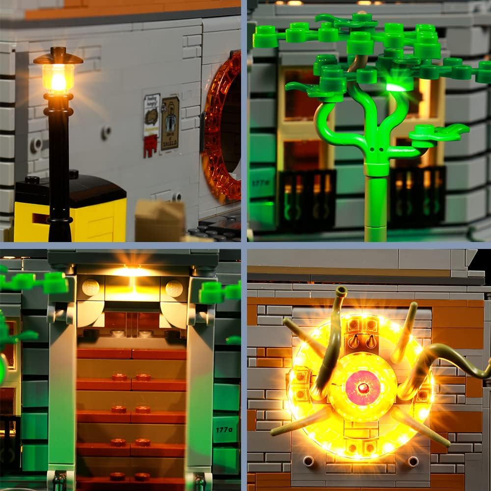 BrickBling Light Kit Compatible with Lego 76218 Sanctum Sanctorum, Well Hidden Lighting Compatible with Lego 76218, No Model