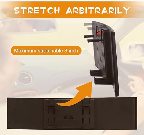 Miniatura 3 de Espejo retrovisor para automóvil, retrovisor panorámico interior de 11.4 pulgadas, espejo retrovisor auxiliar panorámico con clip, superficie