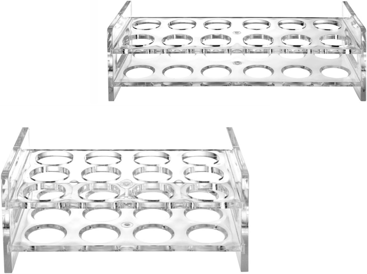 Easy-Clean Modern Wine Holder Sturdy Vertical Design, Space-Efficient AS/PMMA Home Accessory Stable Cup Holder Small Space Kitchen Storage Rack