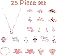 Vista 2 de Calendario de Adviento 2021 para niñas con 24 regalos únicos, pulsera de dijes, collar, aretes, accesorios para el cabello, calendarios de cuenta