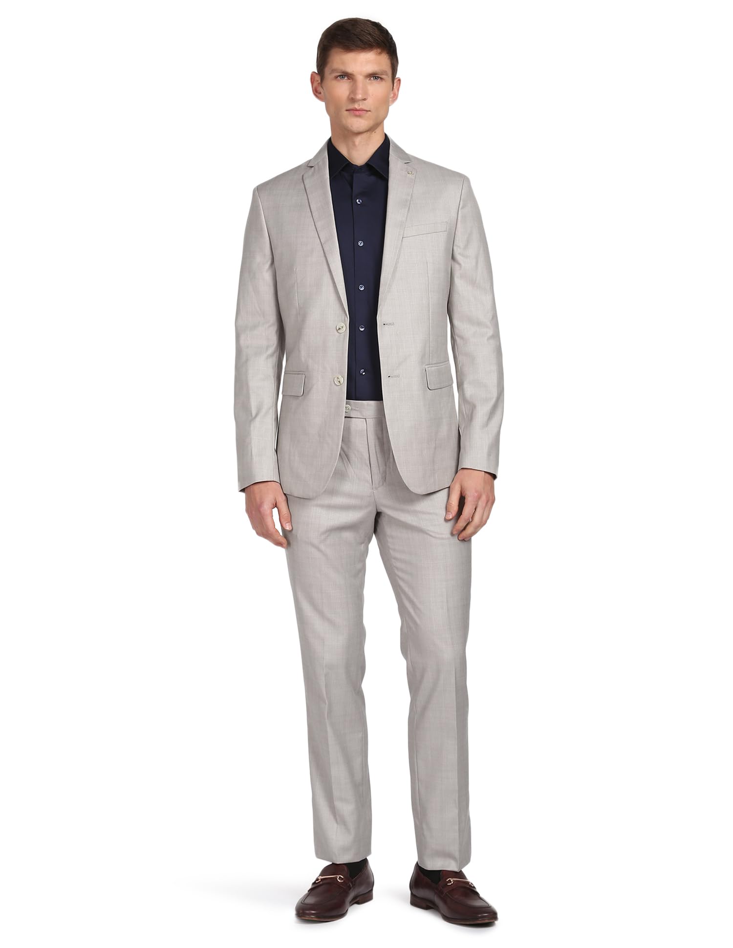 arrow Men's Polyester Single Breasted Business Suit Pants Set-picture-27