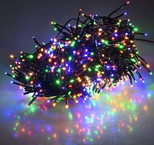 LED Cluster Lichterkette – 800 LED, Warmweiß, 19 M, 8 Lichteffekte, IP44 Für Innen & Außen