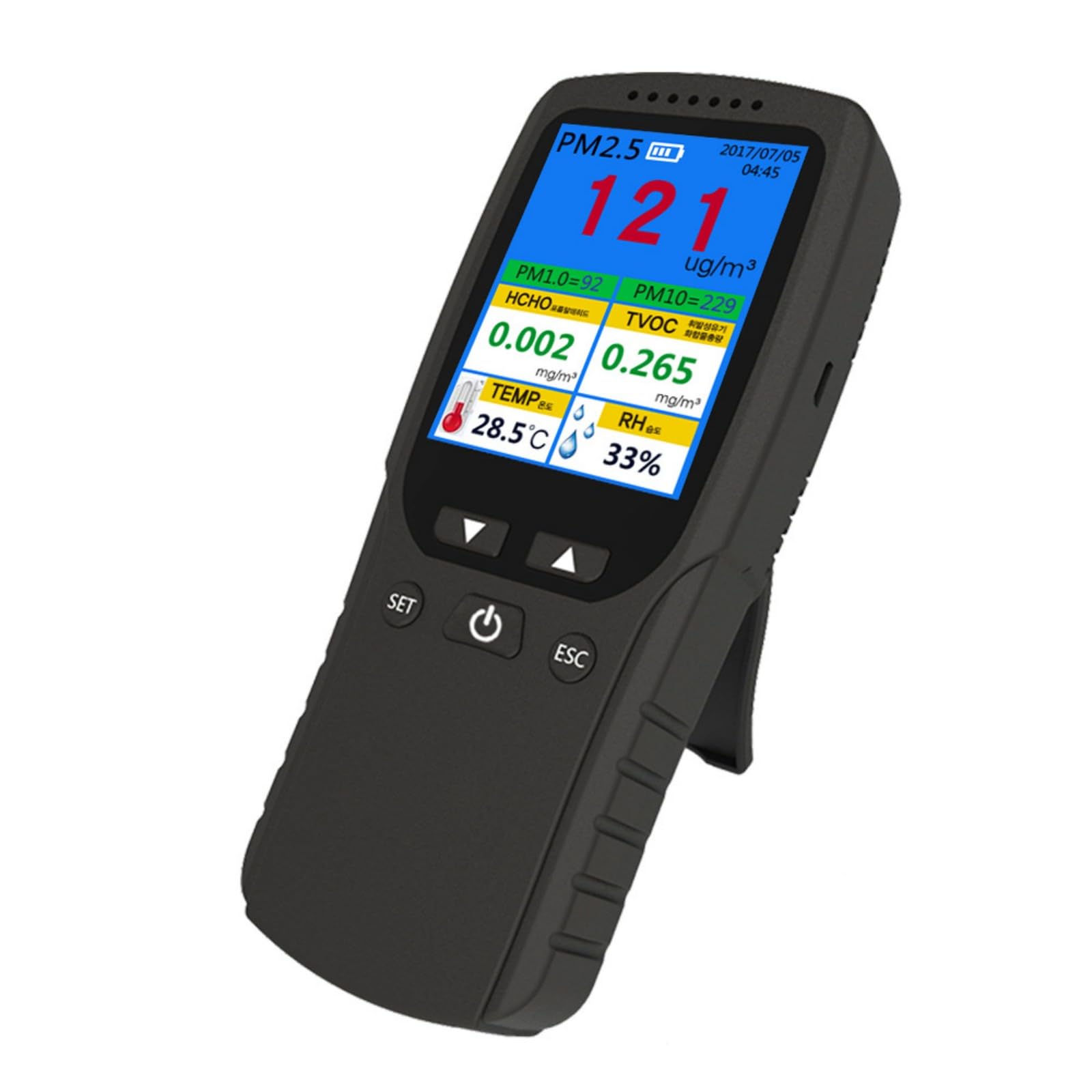 Compteur de température ambiante et moniteur d'air pour la maison