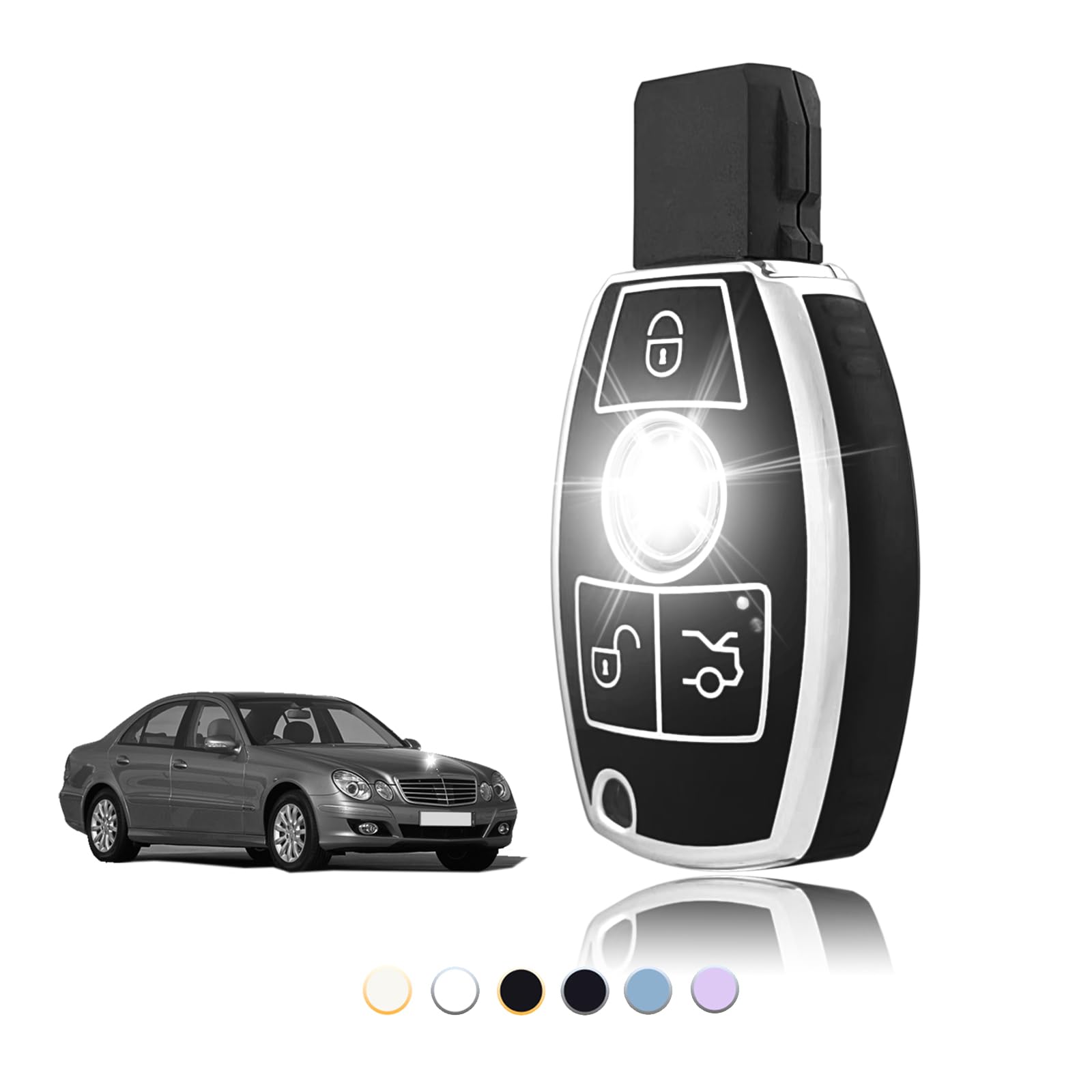 Porte Clé Mercedes SL 300 Gris Accessoire Automobile - fr