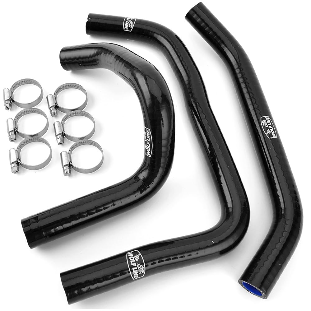 Radiator Hoses Water Coolant Tube Silicone Pipes for for Ninja ZX-25R ZX-4R ZX-4RR 2023 2024 2025 ZX25R ZX4R ZX4RR(Black)
