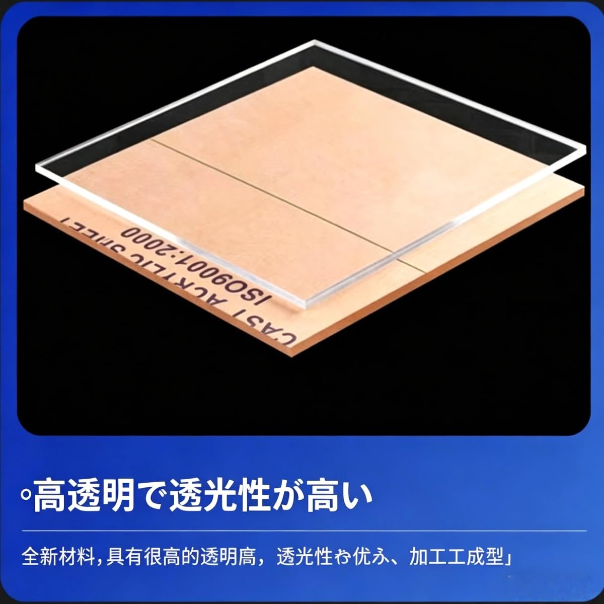 Amazon.co.jp: 2026アクリル板 5枚セット 20×20cm 30×30cm 40×40cm 高