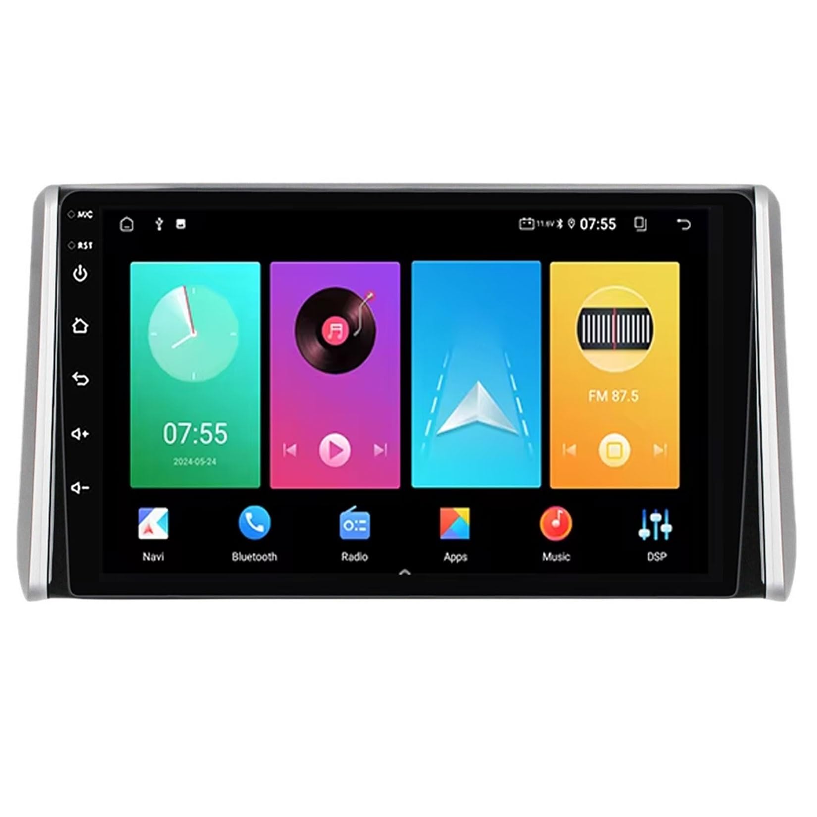Autoradio Android Auto avec CarPlay et commandes au volant pour RAV4 - 8