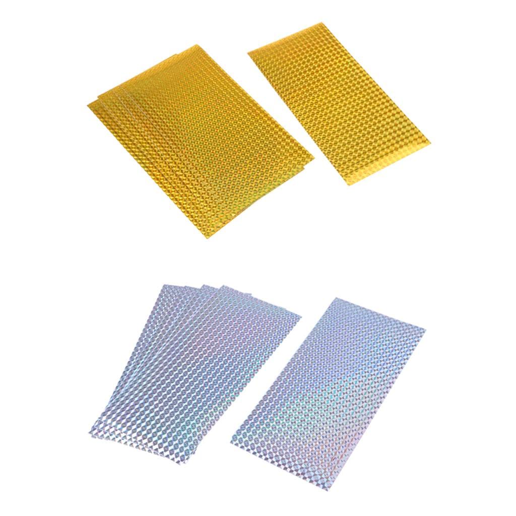 SHOVIAR 5 Pcs Bright Fishing Lure Tape Sticker Holographic Adhesive