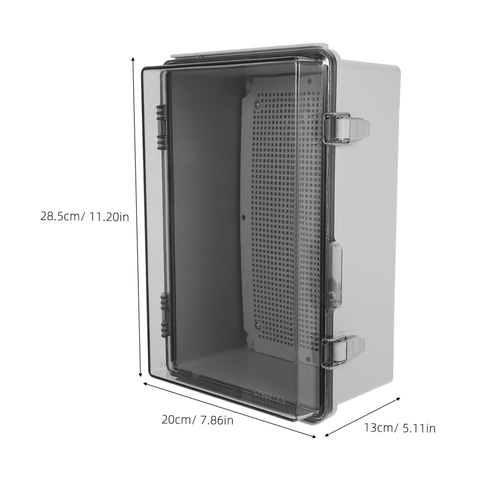 Caja de Conexiones de Cables para Exteriores Ip67 Abs con Placa | Montaje, Blanco con Tapa Translúcida, para Oficinas y Proyectos Eléctricos Comerciales
