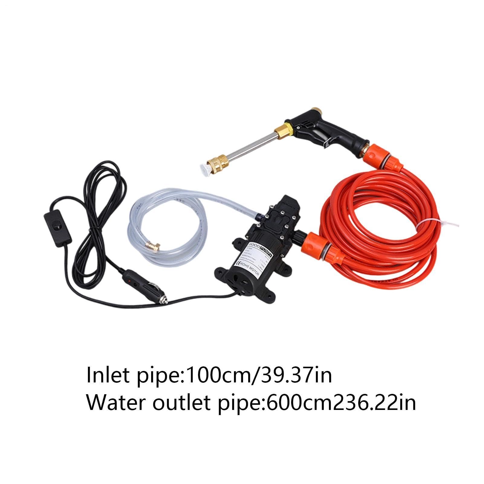 Hidrolimpiadora Portátil Limpiador Portátil De Mano | Kit Lavado Coches 12V con Depósito Espuma Para camiones, coches, exteriores, patios, jardines, paredes, suelos, limpieza y