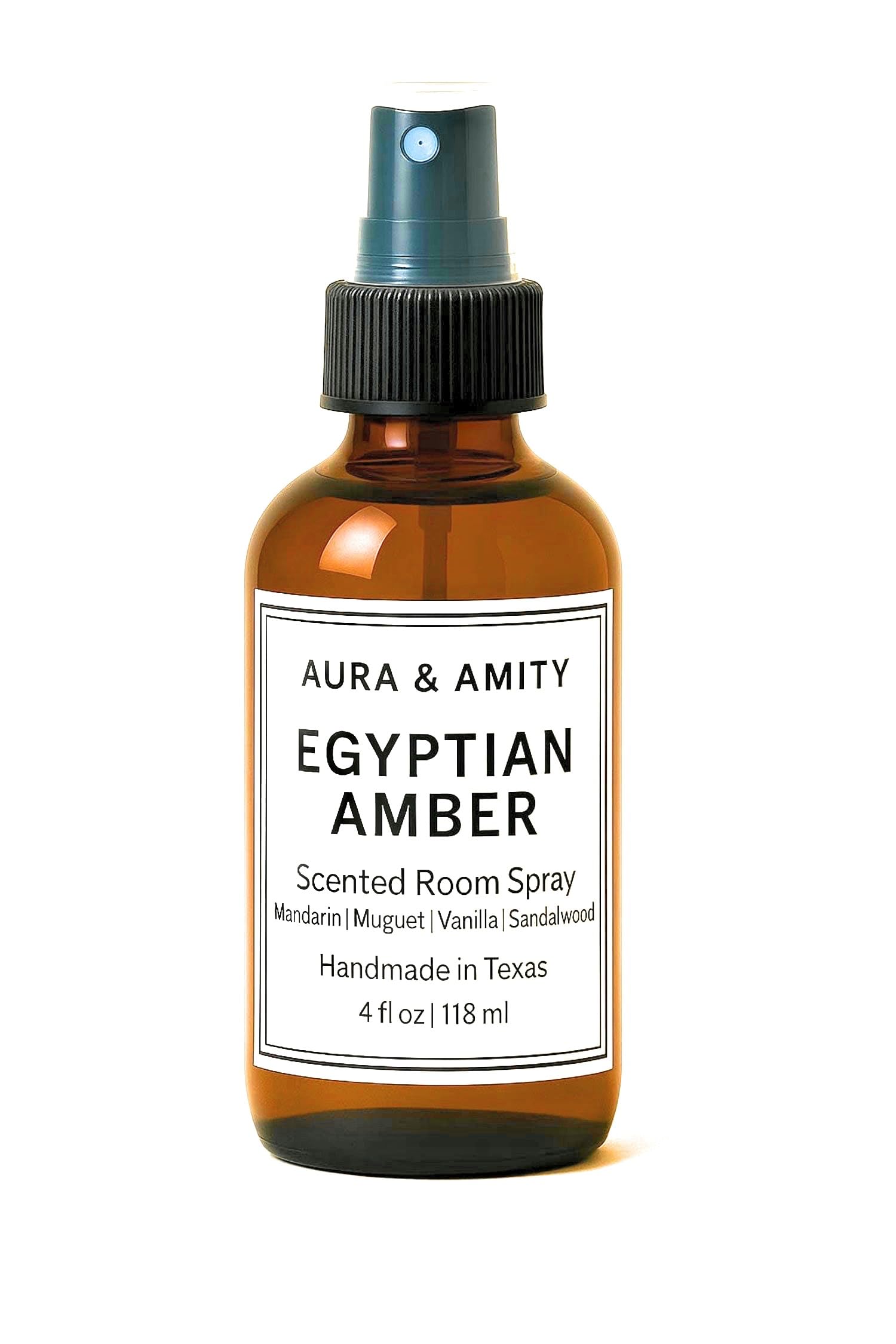 Aura &amp; Amity Premium Room &amp; Linen Spray – Handmade Luxury Fabric &amp; Home Fragrance Mist, Long-Lasting &amp; Eco-Friendly (Egyptian Amber)