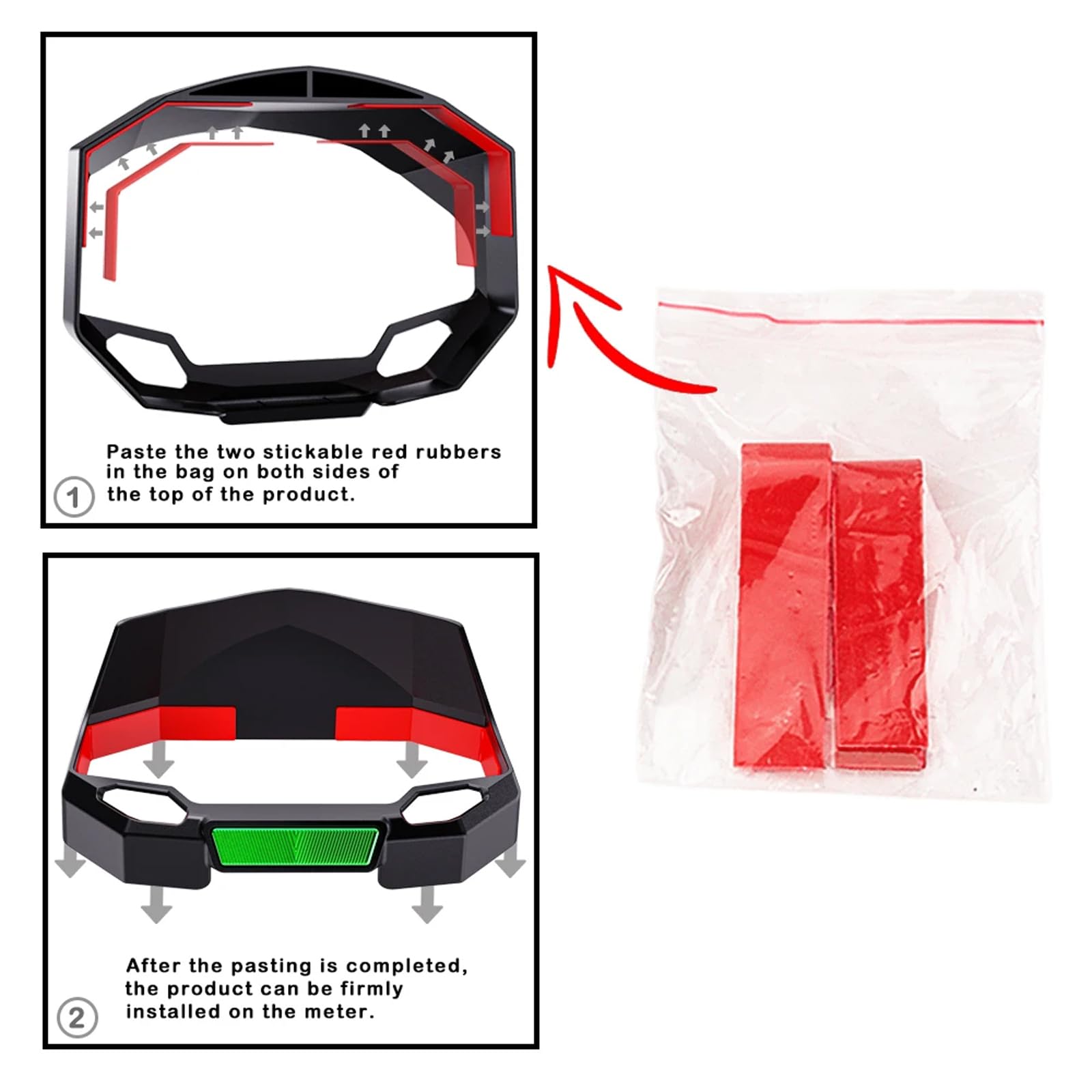 Per Kawasaki Z900 Z 900 2020-2022 2023 2024 Accessori Moto Parasole Copertura Strumento Protezione Dello Schermo Protezione Parasole (Nero)