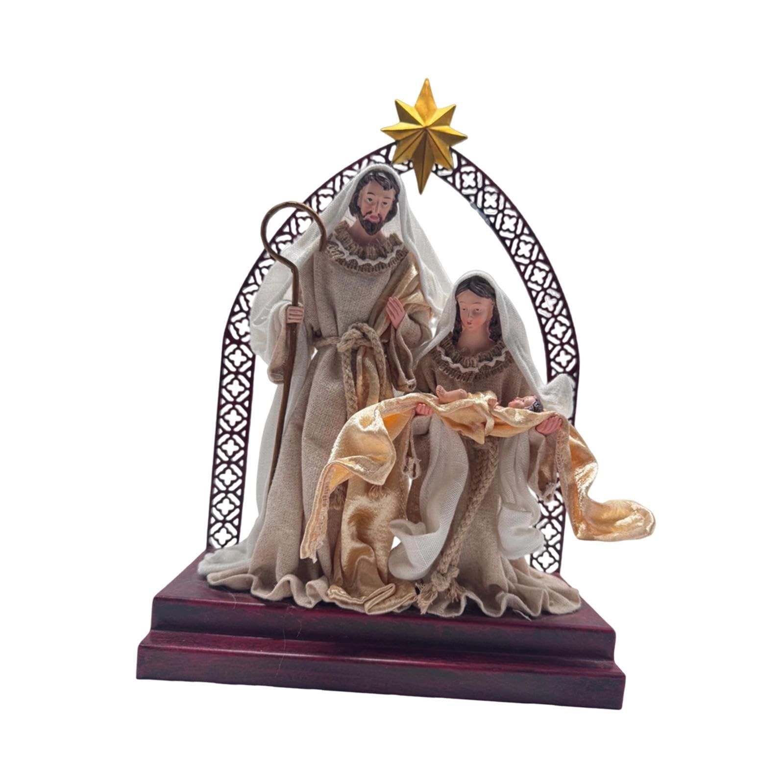 Fenteer Estatua de para Natividad de, Adorno de Mesa para el hogar, Estante, repisa, centros de Mesa, Decoraciones, Style B