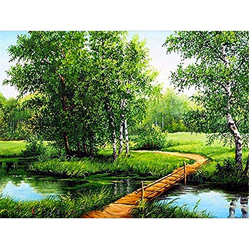 Kit diamant peinture complète paysage d'arbre le cadeau idéal pour art créatif unique - 2