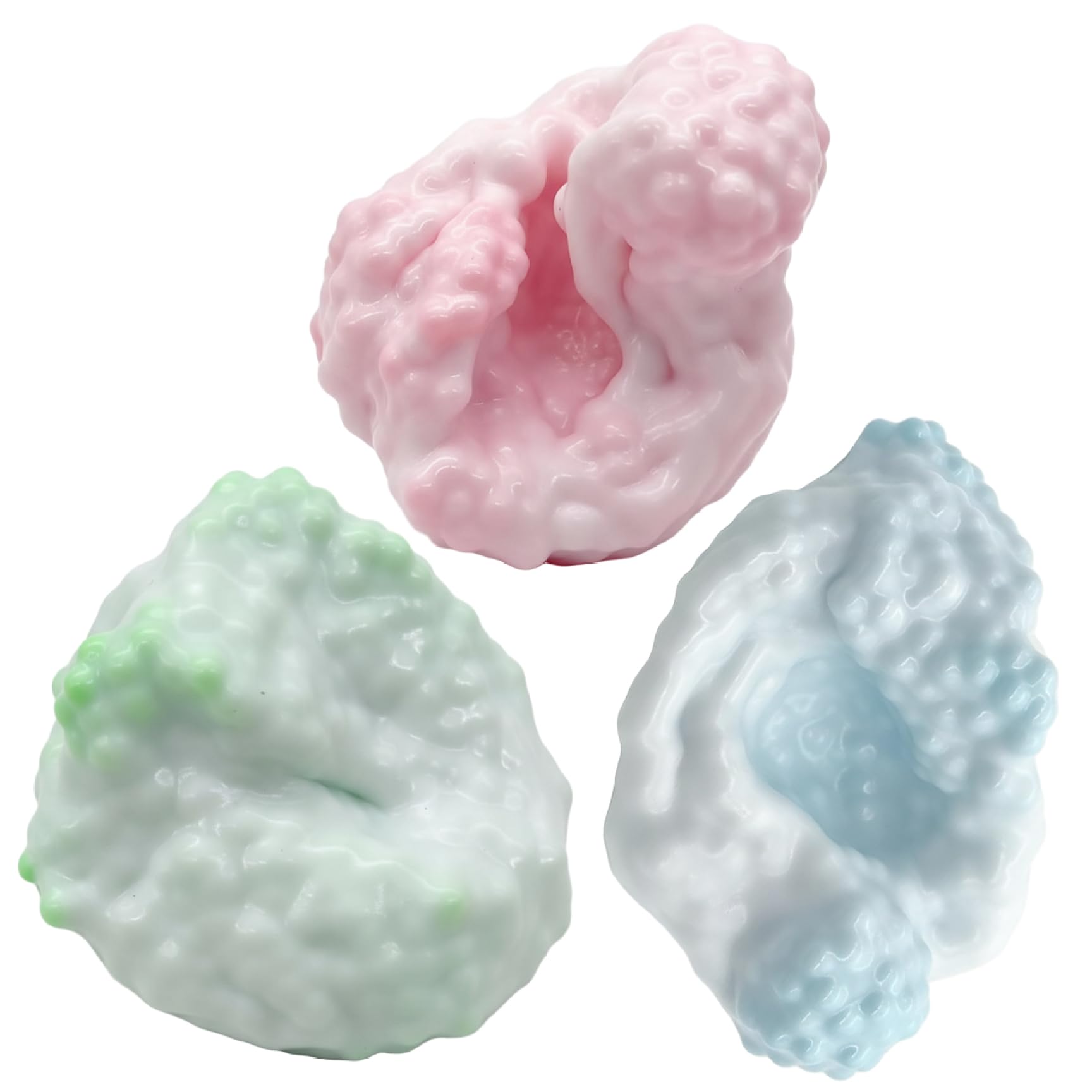 3PCS Squish Toy Shapeable Squeeze Toys for Adults Kids Portable Stress Relief Fidget Toys for Home Office School — image 1
