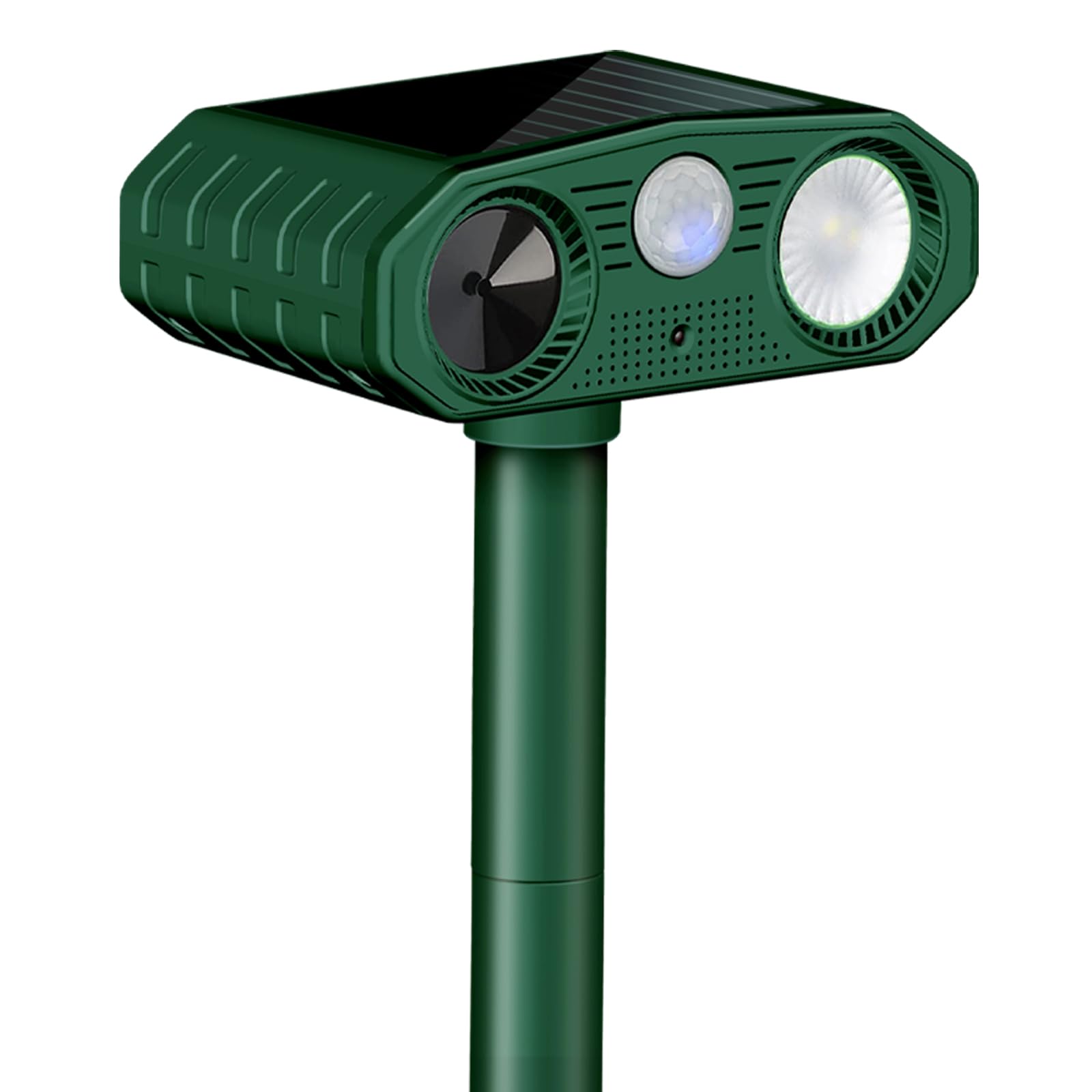Répulsif Chat Ultrason, 3 Modes Repulsif Chat Solaire & Solaire et USB Répulsif Animaux, IP54 Étanche Repulsif Chat Exterieur avec Détecteur et Flash pour Chats Chiens Souris Ratons Animaux de Jardin