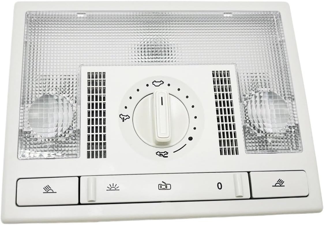 Overhead Console Light 6Q0959613A Grey Front Dome Light Lamp Reading Light Fit for Polo 9N 2002-2010 Fox EU Altea Leon Toledo 6Q0 959 613A Sunroof Switch Console