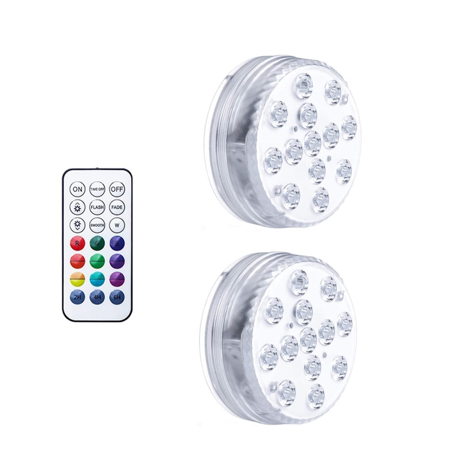 Luci per piscina a LED Remoto impermeabile impermeabile della luce sommergibile del sucker magnetico degli anni Rgb. Luci subacquee for HMOE Party Aquarium Pool Bathtub Vase Decor Per la decorazione d