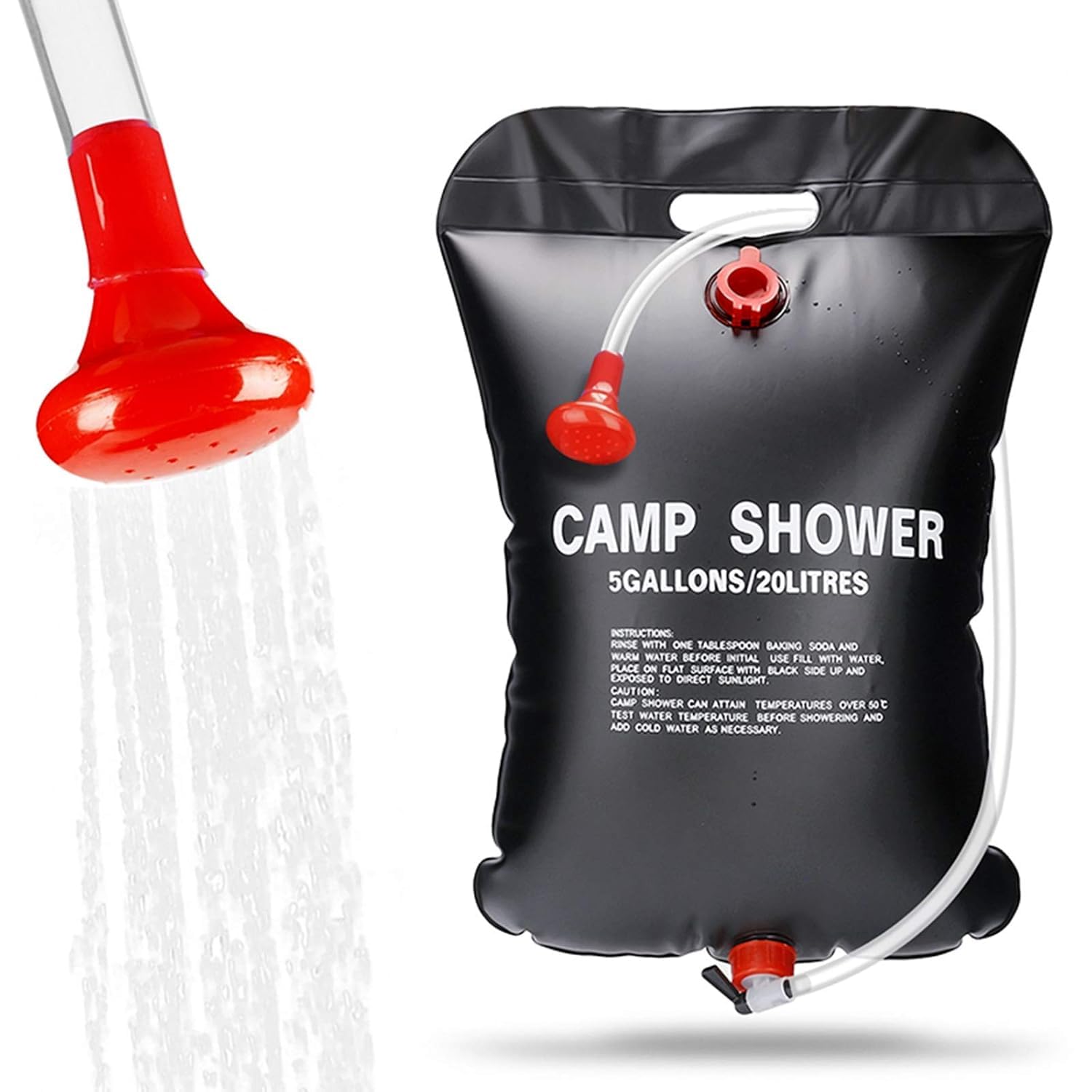 Solar Shower Bag for Camping,5 gallons/20L Solar Heating Shower Bag with Removable Hose and On-Off Switchable Shower Head,Camping Accessories for Camping Beach Swimming Outdoor Traveling Hiking-image-21