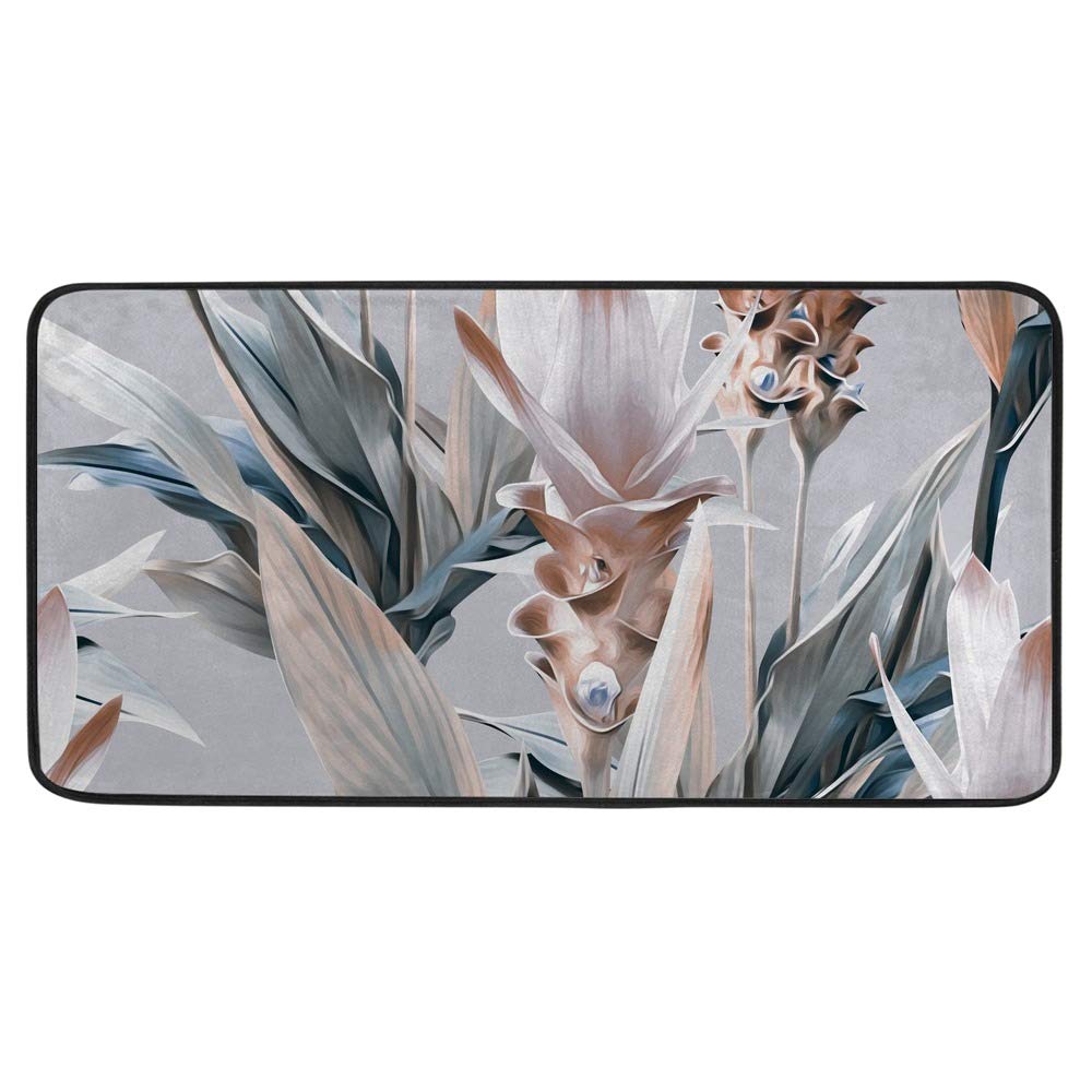 Tapis de cuisine antidérapant fini les glissades motif forêt