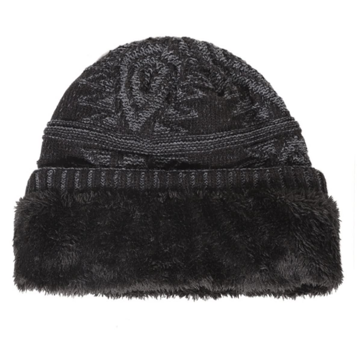 Czapka Zimowa Slouchy Dzianinowa Czapka Beanie Dla Mężczyzn Męska Zimowa Ciepła Czapka Narciarska Z Mankietem Podszyta Polarem Czapka Z Dzianiny Ciepła Czapka