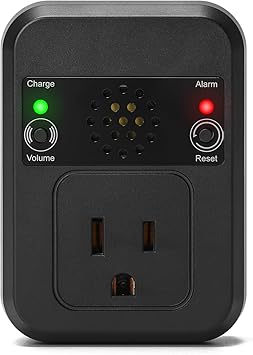 Power Failure Alarm for Freezer, Briidea Power Outage Alert with LED Indicator Lights and 80-120dB Adjustable Alarm, Perfect for Monitoring Refrigerators Freezers & Sewage