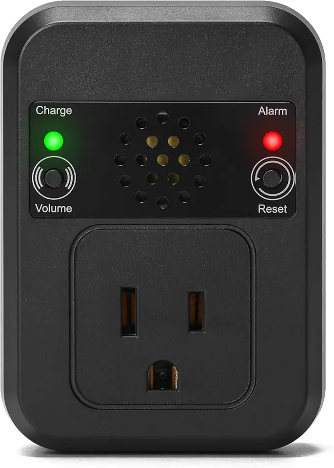 briidea Alarme de Falha de Energia Para Freezer, Alerta de Queda de Energia com Luzes Indicadoras de Led E Alarme Ajustável de 80-120Db, Perfeito Para Monitorar Refrigeradores, Freezers E Sistemas