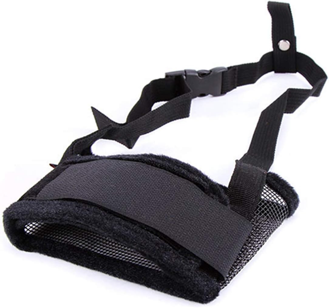 Dog Training Muzzle, Mesh and Nylon Dog Muzzle: Breathable, Durable, Adjustable Loop, Soft Pad - Train Your Dog to Stop Barking, Biting, and Chewing