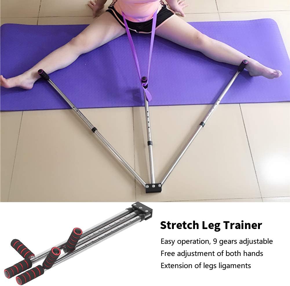 Stretch Leg Trainer Stainless Steel Foldable 3 Bar Leg Stretcher Machine for Yoga Dance Ligament Training Equipment