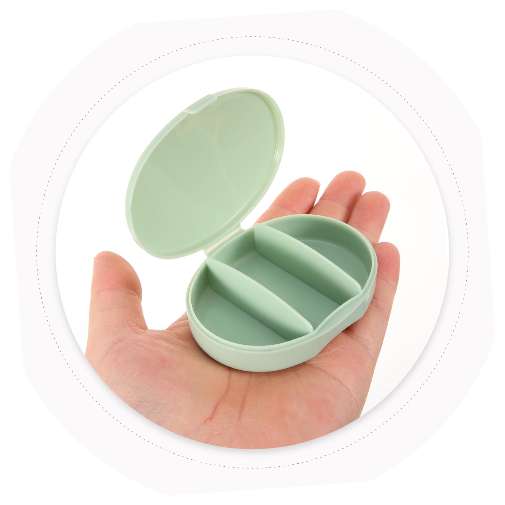 SHERCHPRY 5 Sätze Aufbewahrungsbox Für Tabletten Pillenreisen Tragbares Pillenetui Täglich Mini Pillenboxen Toilettenartikel Tragbarer Pilleneinnehmer Pillendosen Veranstalter Pp 3 Stück * 5