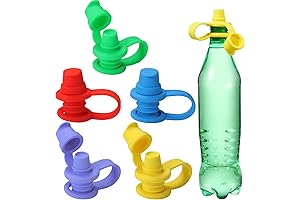 Baby Water Bottle Adapter: 5-Pack Spill-Proof Spout Nipples for Toddlers (Upgraded)