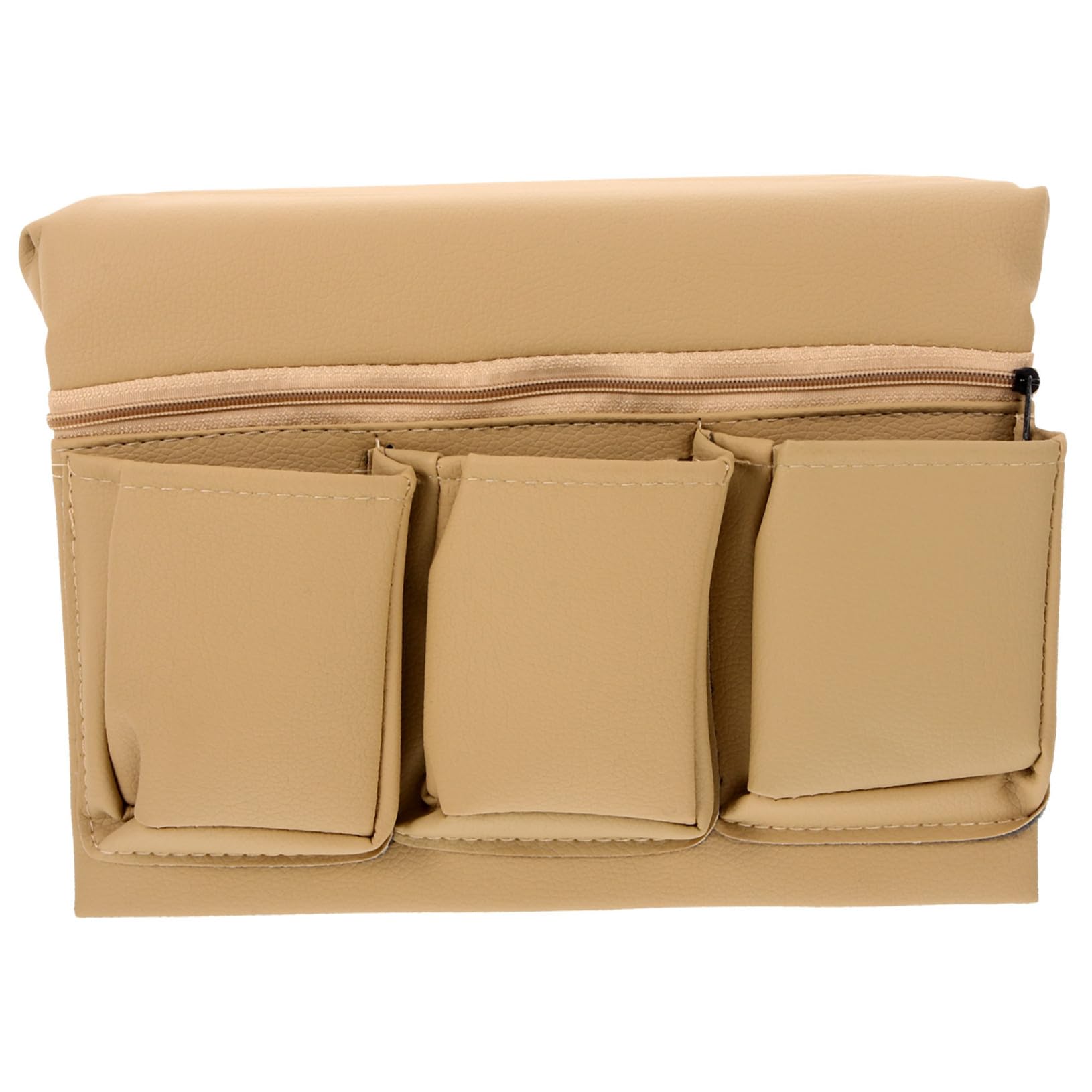Boîte de rangement accoudoir voiture beige avec organiseur de portière multifonction