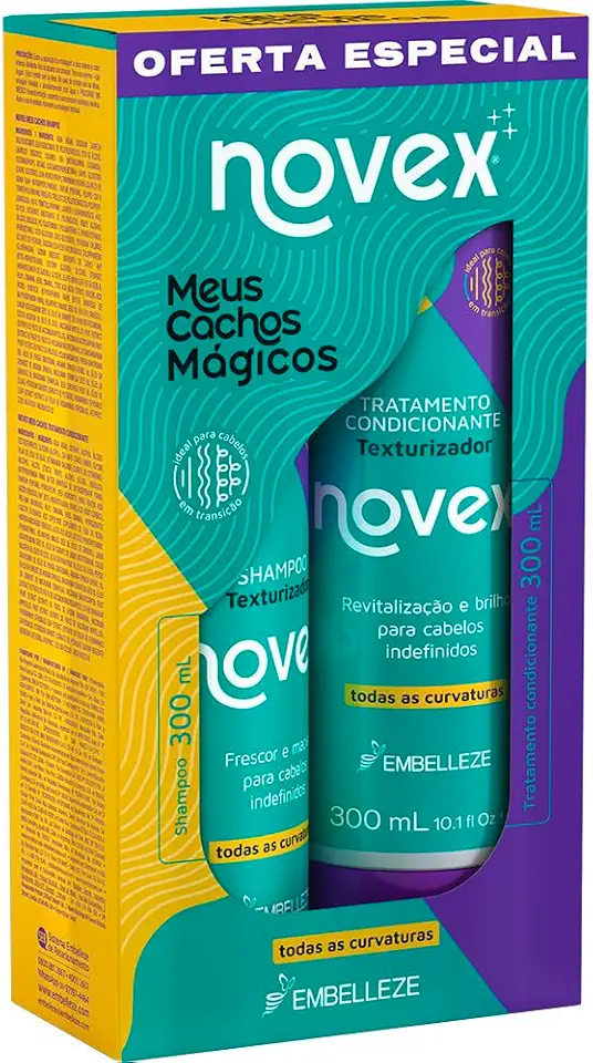 Embelleze - Kit Novex Sh+Cond 300Ml Meus Cachos