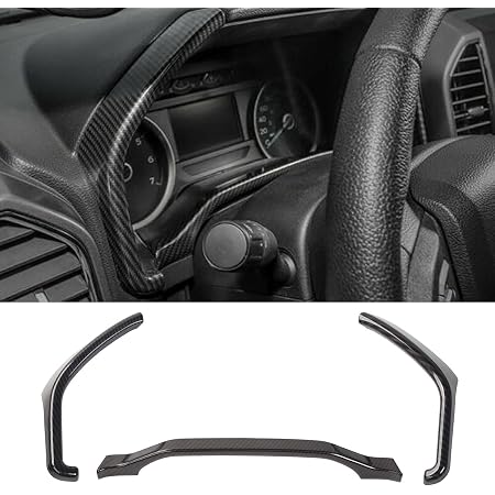 4pcs ABS Carbon Fiber Trim For 2020-2023 Ford Explorer Window Switch & Door Lock - Adhesive Tape Installation