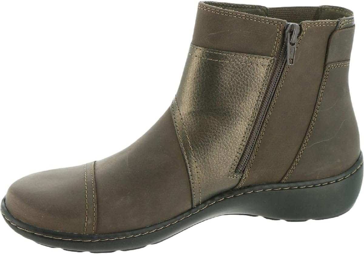 Clarks Cora Tropic Women's Boot 6 B(M) US Taupe-Bronze