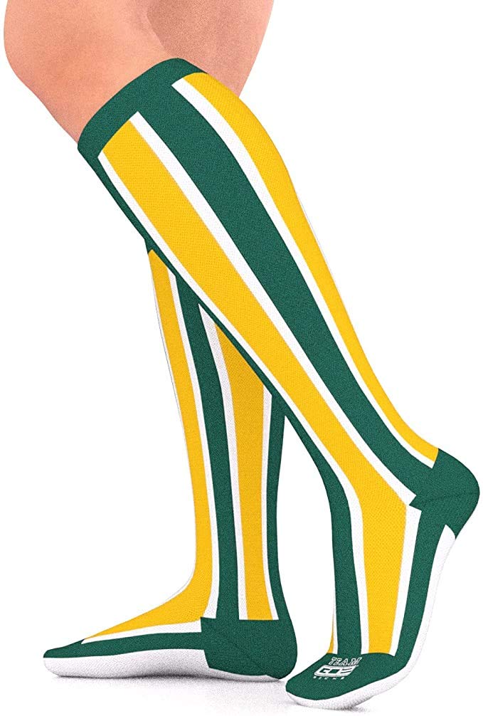 Go2Socks GO2 Team Gear Compression Socks for Men Women Nurses Runners 15-20 mmHg Medium - Best Performance Recovery
