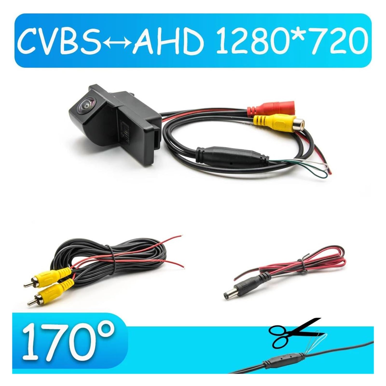 Kamera cofania samochodu cofania monitor parkowania noktowizor CCD HD AHD rybie oko kamera cofania zamiennik dla Nissana do Qashqai/do Dualis J10 J11 2006 ~ 2019 kamera cofania (C135 AHD 720P) (D17