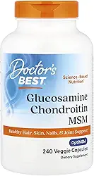 Glucosamina Chondroitin MSM com OptiMSM 240 Cápsulas Doctor"s Best® (Glucosamina e Enxofre Orgânico)