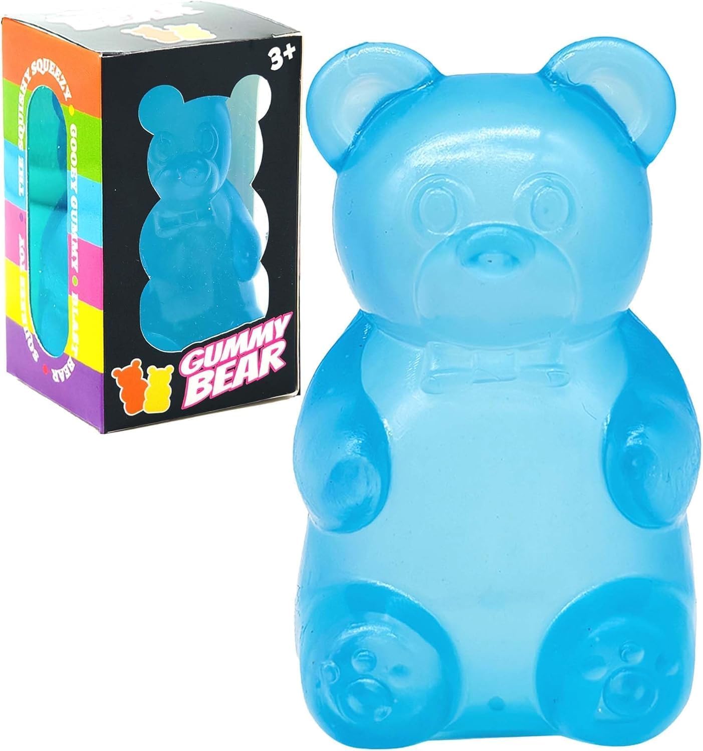 Gummy Bear Squishy Stress Relief Toy, High Density Squeeze Ball, Sugar Filled