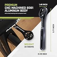 Vista 5 de JRC Components Amplitude - Soporte de computadora para bicicletas de carretera y grava Compatible con computadoras Garmin Edge Soporte ligero